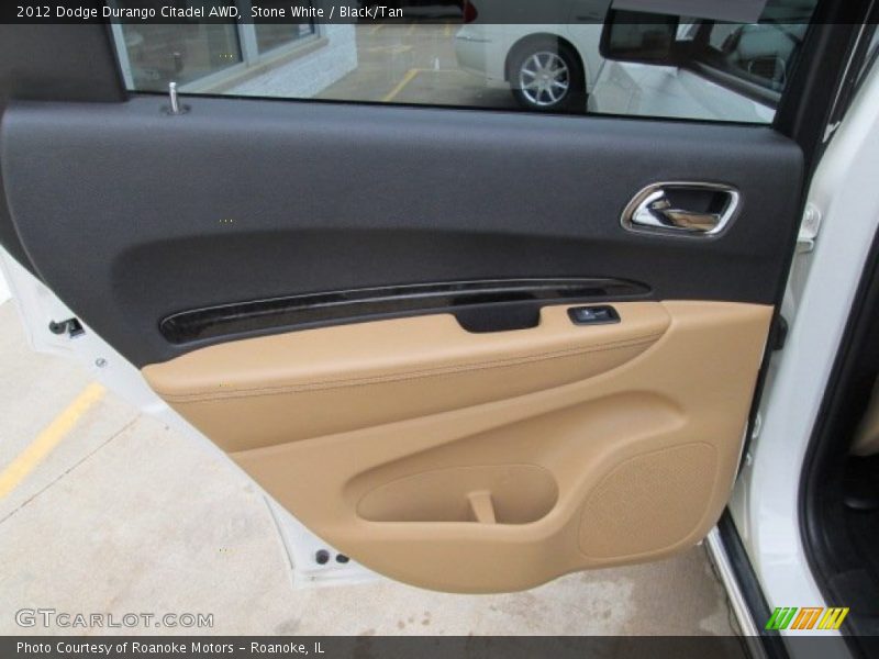 Stone White / Black/Tan 2012 Dodge Durango Citadel AWD