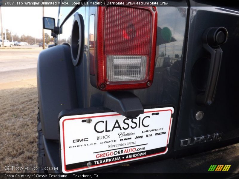 Steel Blue Metallic / Dark Slate Gray/Medium Slate Gray 2007 Jeep Wrangler Unlimited X 4x4