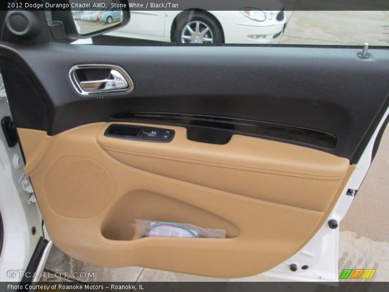 Stone White / Black/Tan 2012 Dodge Durango Citadel AWD