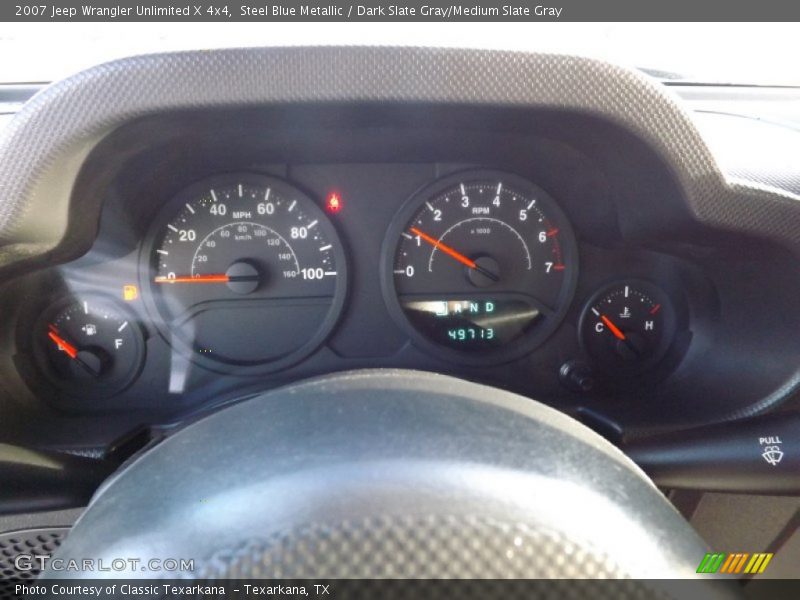 Steel Blue Metallic / Dark Slate Gray/Medium Slate Gray 2007 Jeep Wrangler Unlimited X 4x4
