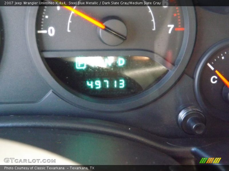 Steel Blue Metallic / Dark Slate Gray/Medium Slate Gray 2007 Jeep Wrangler Unlimited X 4x4