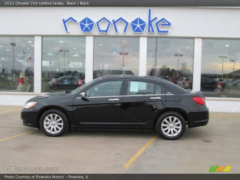 Black / Black 2013 Chrysler 200 Limited Sedan