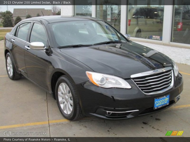 Black / Black 2013 Chrysler 200 Limited Sedan