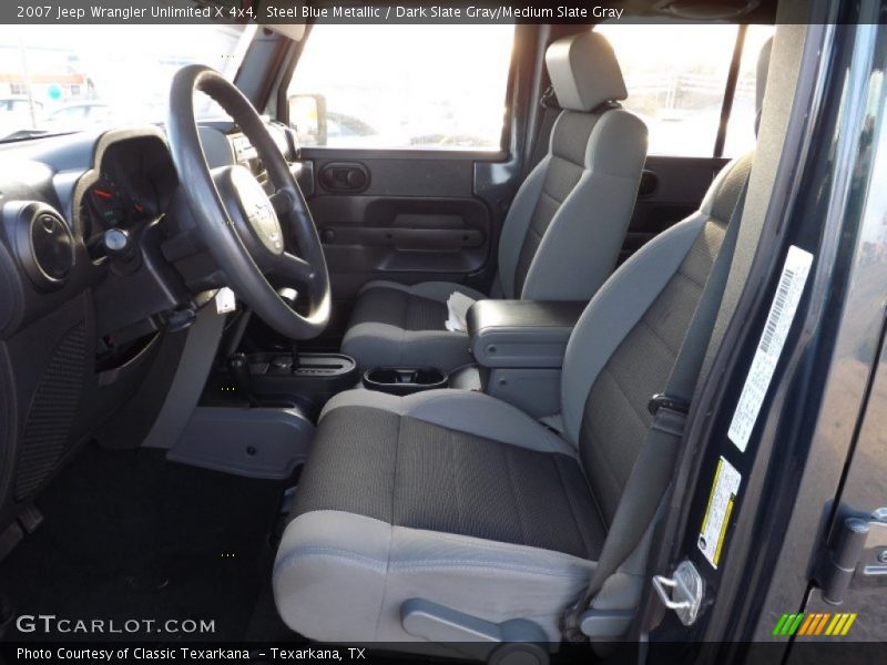 Steel Blue Metallic / Dark Slate Gray/Medium Slate Gray 2007 Jeep Wrangler Unlimited X 4x4
