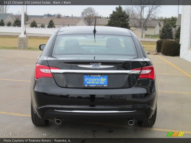 Black / Black 2013 Chrysler 200 Limited Sedan