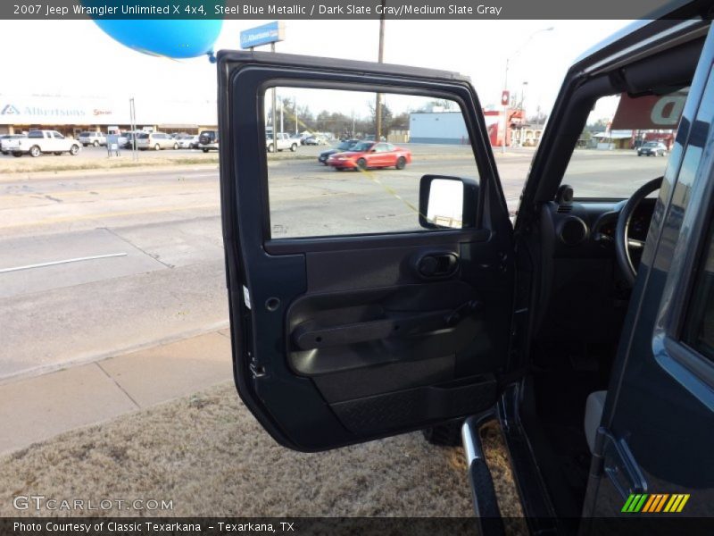 Steel Blue Metallic / Dark Slate Gray/Medium Slate Gray 2007 Jeep Wrangler Unlimited X 4x4