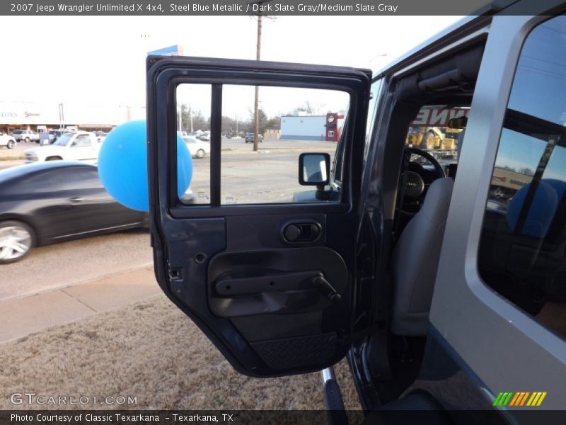 Steel Blue Metallic / Dark Slate Gray/Medium Slate Gray 2007 Jeep Wrangler Unlimited X 4x4