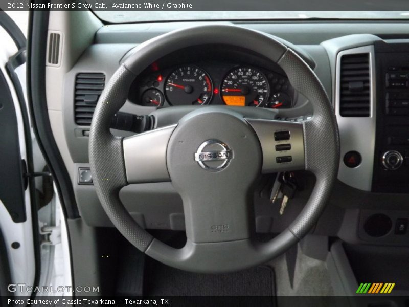Avalanche White / Graphite 2012 Nissan Frontier S Crew Cab