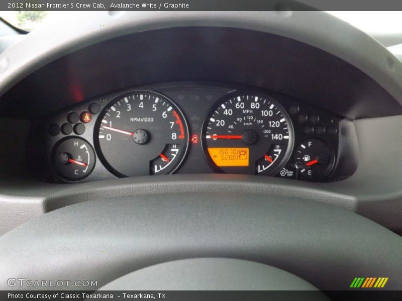 Avalanche White / Graphite 2012 Nissan Frontier S Crew Cab
