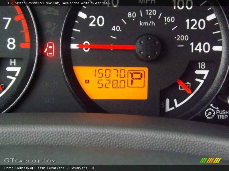 Avalanche White / Graphite 2012 Nissan Frontier S Crew Cab