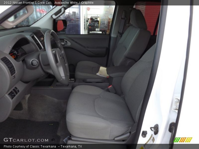 Avalanche White / Graphite 2012 Nissan Frontier S Crew Cab