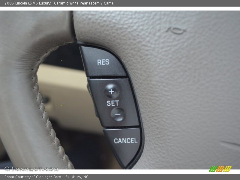 Ceramic White Pearlescent / Camel 2005 Lincoln LS V6 Luxury