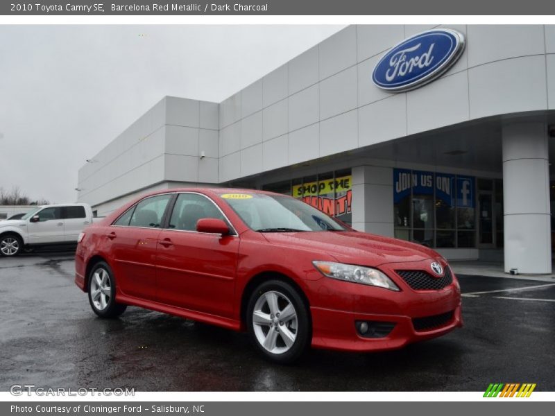Barcelona Red Metallic / Dark Charcoal 2010 Toyota Camry SE