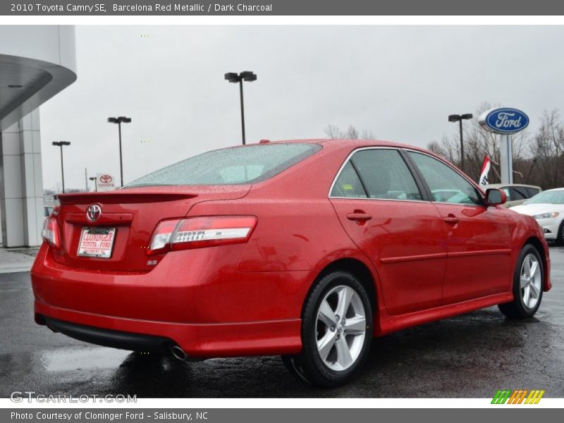 Barcelona Red Metallic / Dark Charcoal 2010 Toyota Camry SE