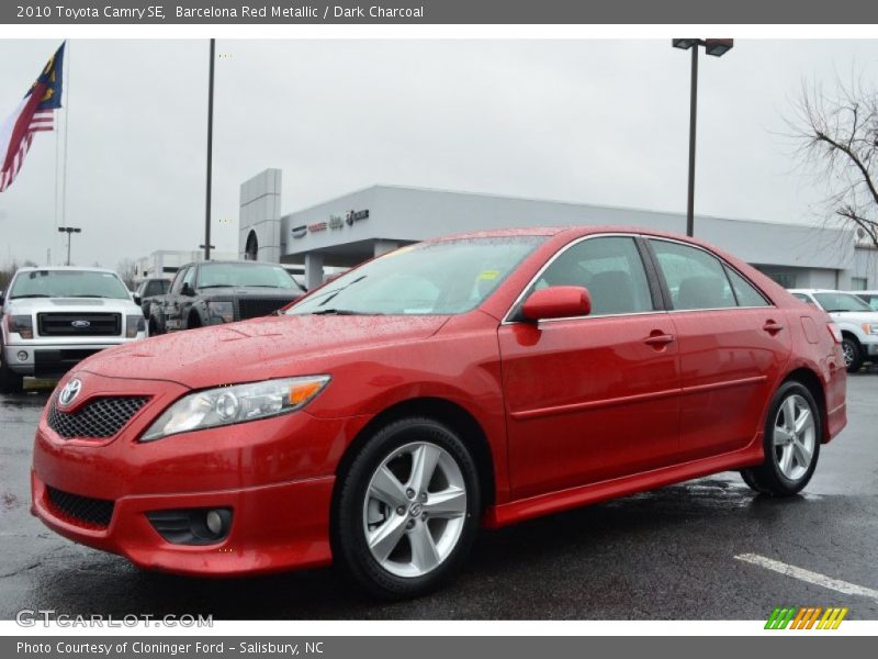 Barcelona Red Metallic / Dark Charcoal 2010 Toyota Camry SE