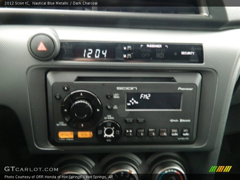 Nautical Blue Metallic / Dark Charcoal 2012 Scion tC
