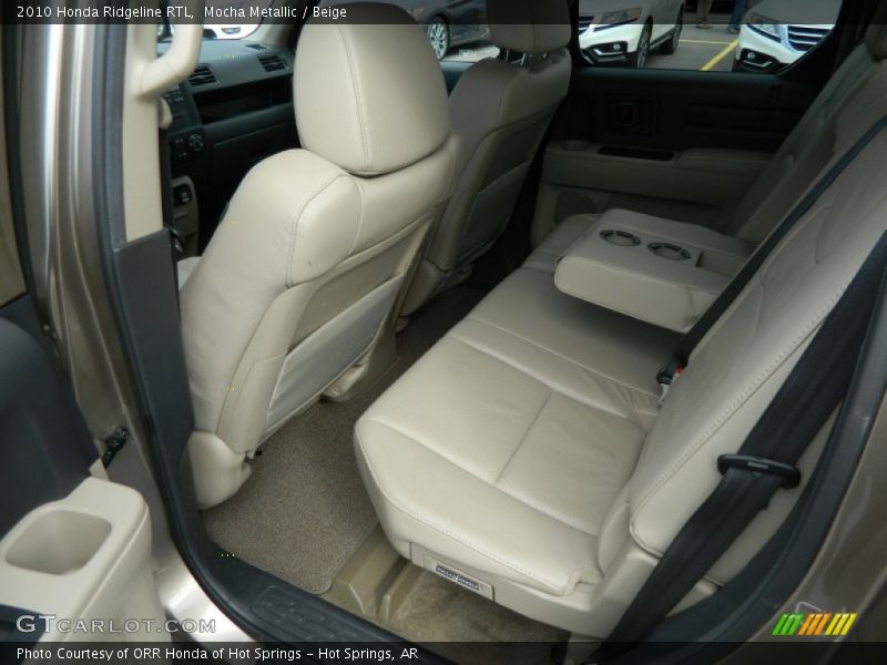 Rear Seat of 2010 Ridgeline RTL