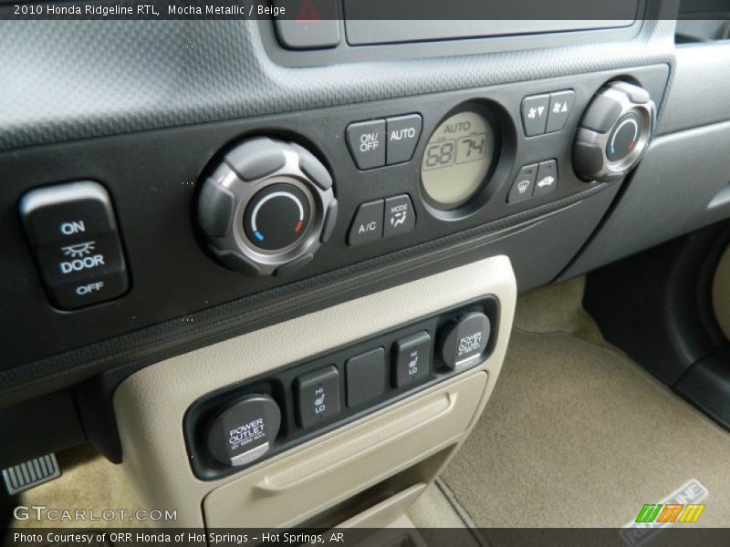 Controls of 2010 Ridgeline RTL