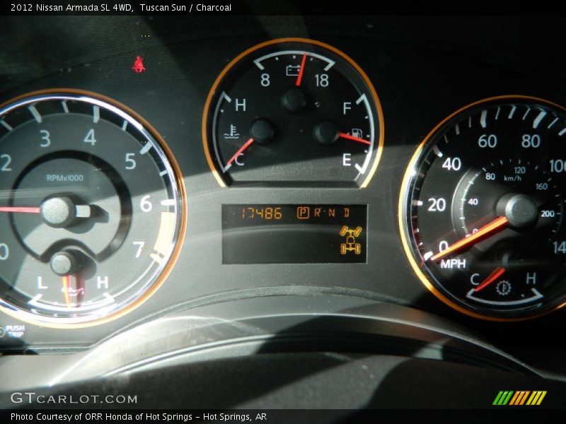 Tuscan Sun / Charcoal 2012 Nissan Armada SL 4WD