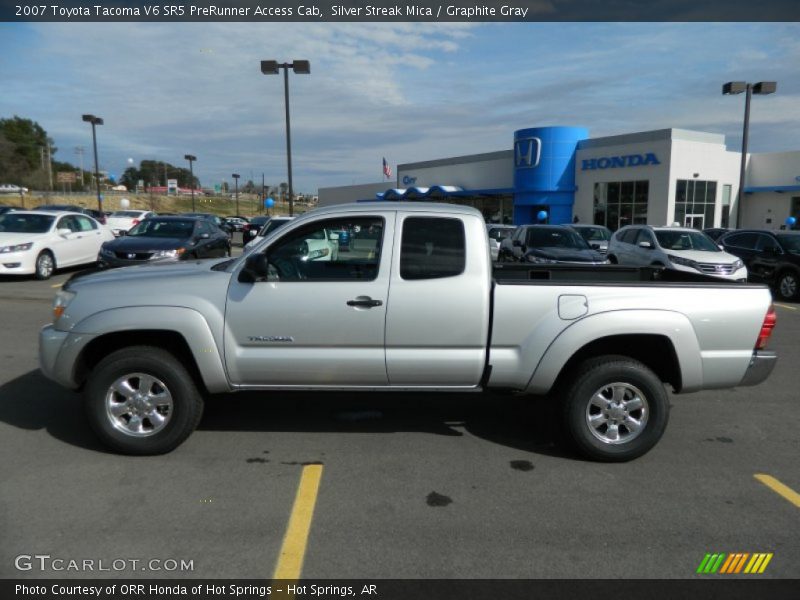 Silver Streak Mica / Graphite Gray 2007 Toyota Tacoma V6 SR5 PreRunner Access Cab