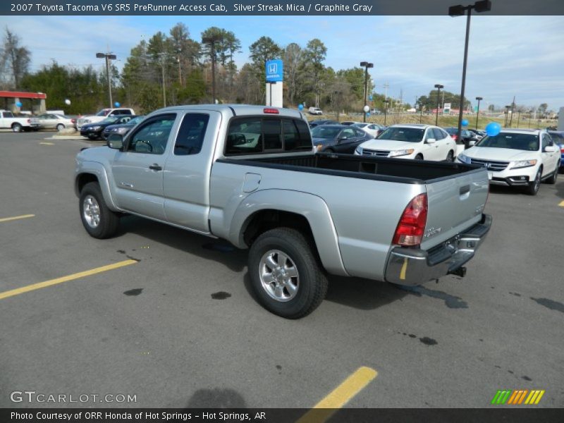 Silver Streak Mica / Graphite Gray 2007 Toyota Tacoma V6 SR5 PreRunner Access Cab