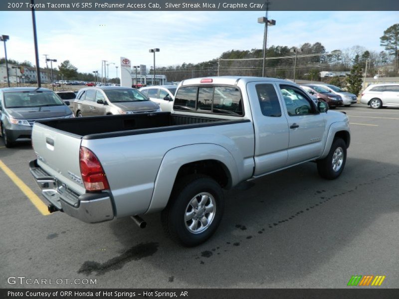 Silver Streak Mica / Graphite Gray 2007 Toyota Tacoma V6 SR5 PreRunner Access Cab