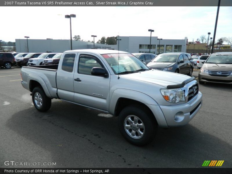 Silver Streak Mica / Graphite Gray 2007 Toyota Tacoma V6 SR5 PreRunner Access Cab