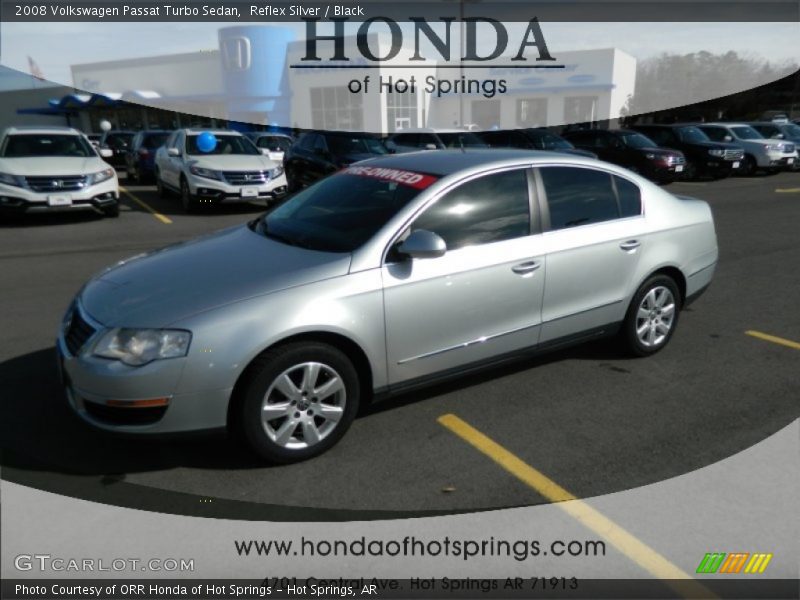 Reflex Silver / Black 2008 Volkswagen Passat Turbo Sedan