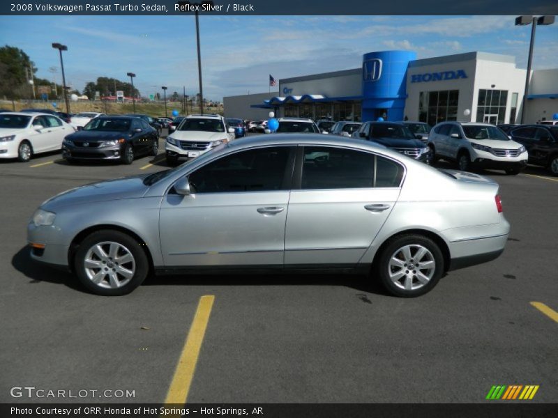 Reflex Silver / Black 2008 Volkswagen Passat Turbo Sedan