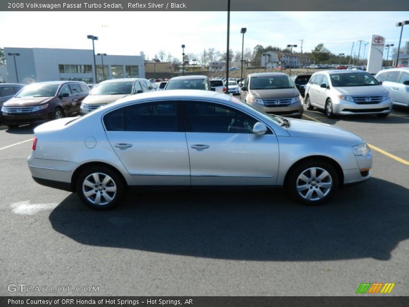 Reflex Silver / Black 2008 Volkswagen Passat Turbo Sedan