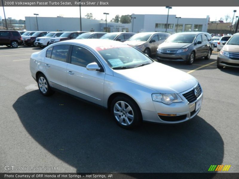 Reflex Silver / Black 2008 Volkswagen Passat Turbo Sedan