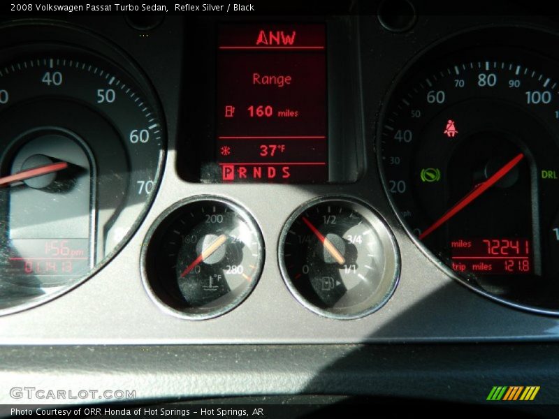 Reflex Silver / Black 2008 Volkswagen Passat Turbo Sedan
