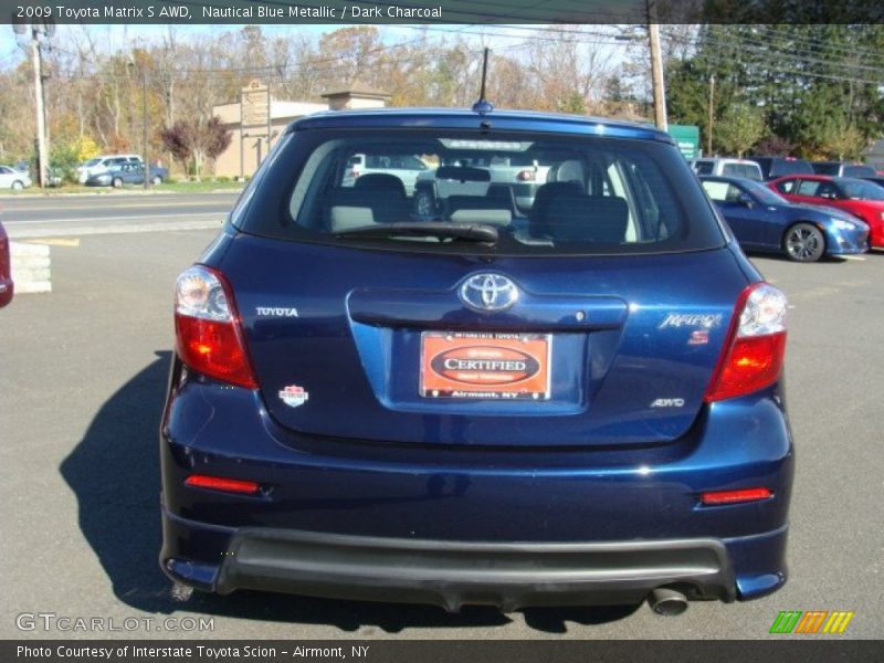 Nautical Blue Metallic / Dark Charcoal 2009 Toyota Matrix S AWD