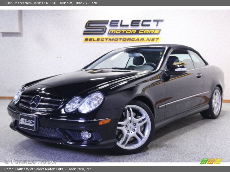 Black / Black 2009 Mercedes-Benz CLK 550 Cabriolet