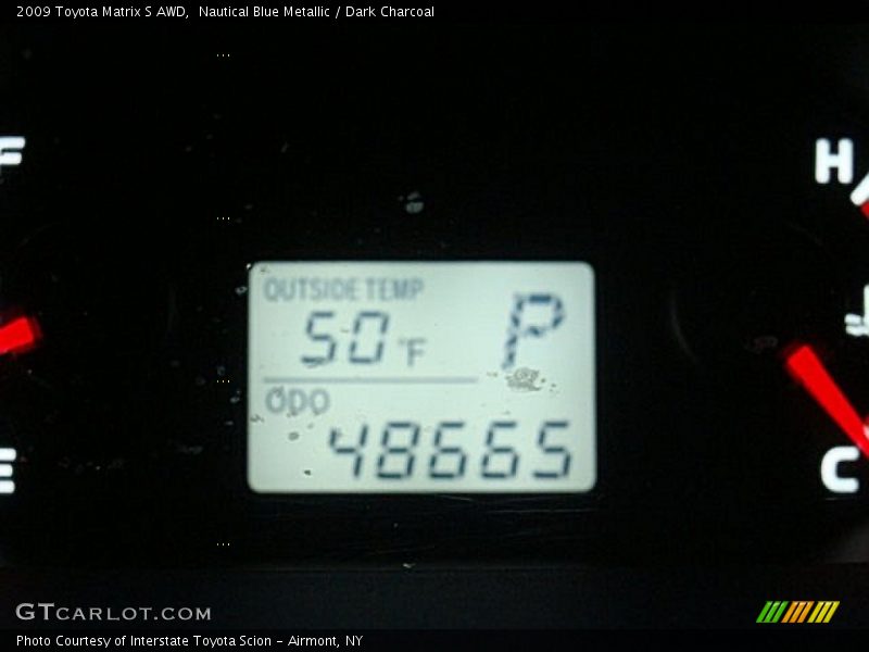 Nautical Blue Metallic / Dark Charcoal 2009 Toyota Matrix S AWD