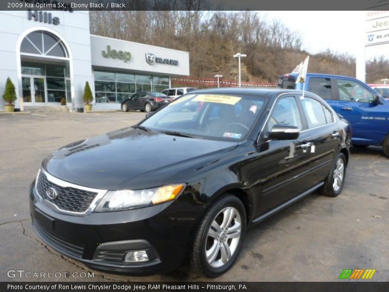 Ebony Black / Black 2009 Kia Optima SX