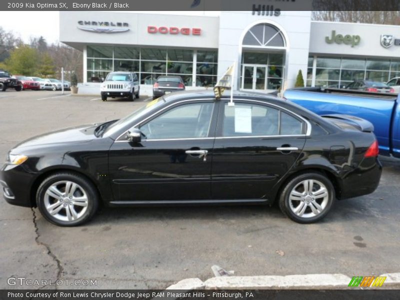 Ebony Black / Black 2009 Kia Optima SX