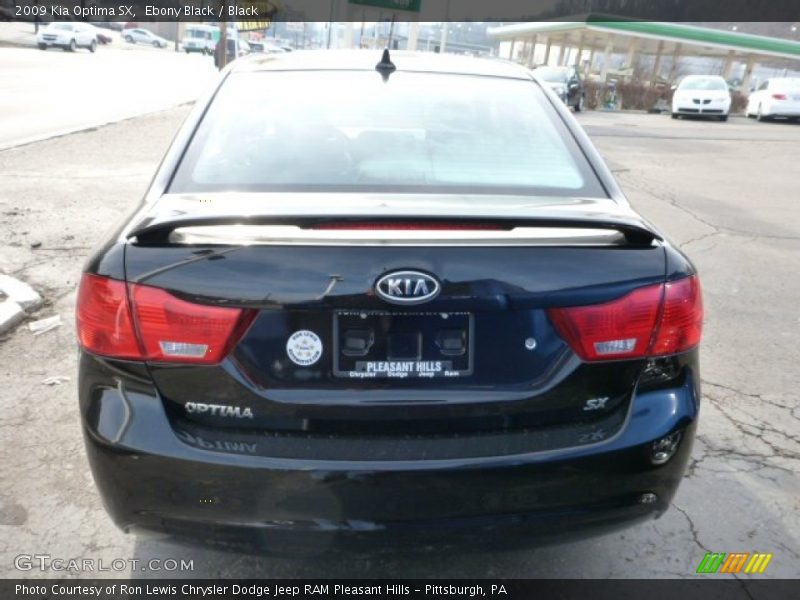 Ebony Black / Black 2009 Kia Optima SX