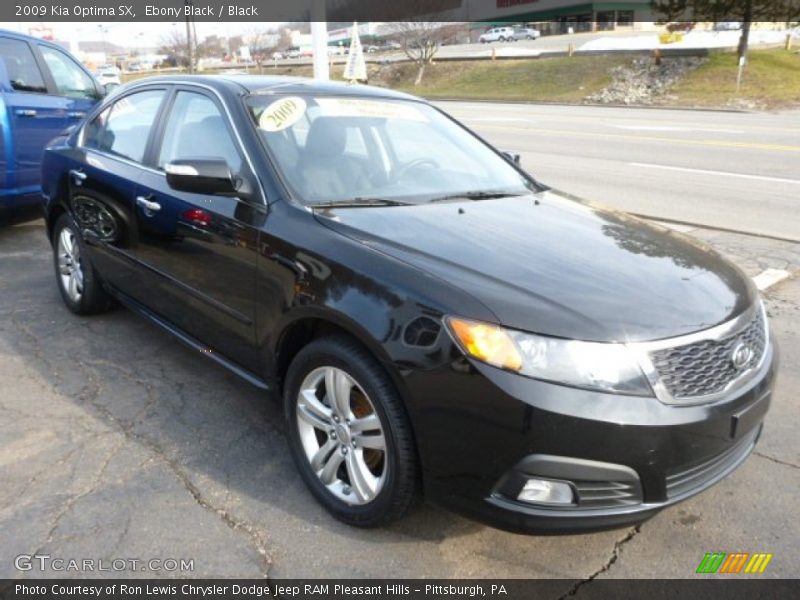Ebony Black / Black 2009 Kia Optima SX