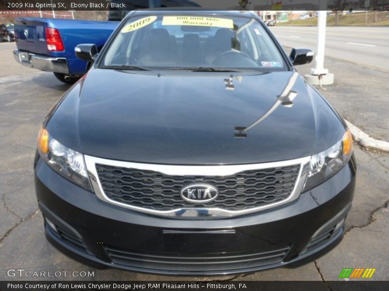 Ebony Black / Black 2009 Kia Optima SX