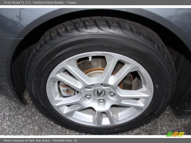 Polished Metal Metallic / Taupe 2010 Acura TL 3.5