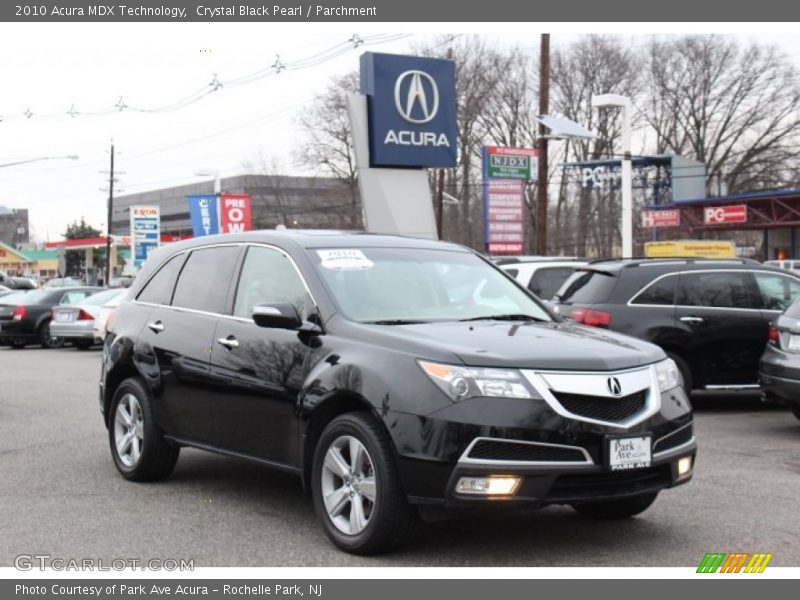 Crystal Black Pearl / Parchment 2010 Acura MDX Technology