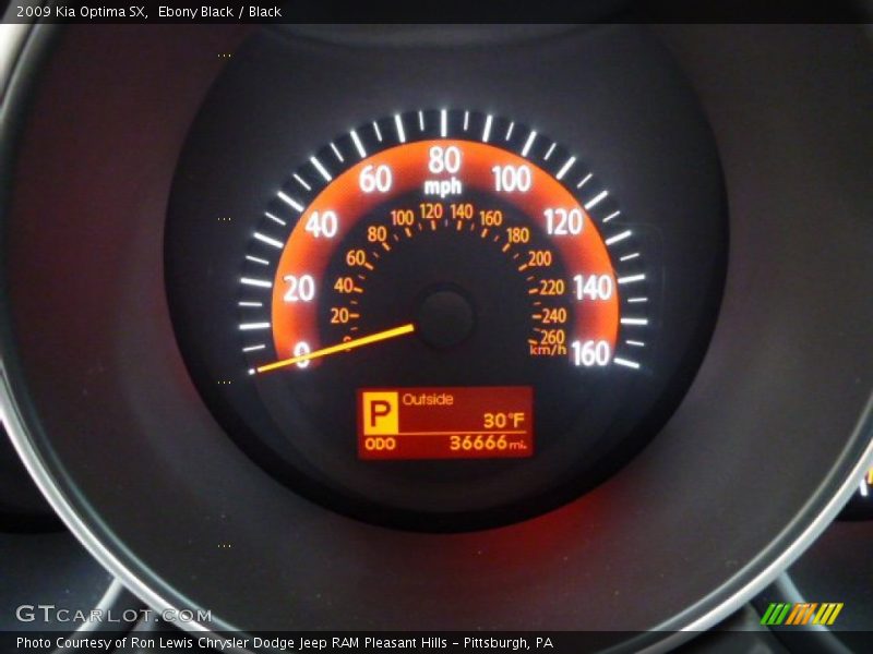 Ebony Black / Black 2009 Kia Optima SX