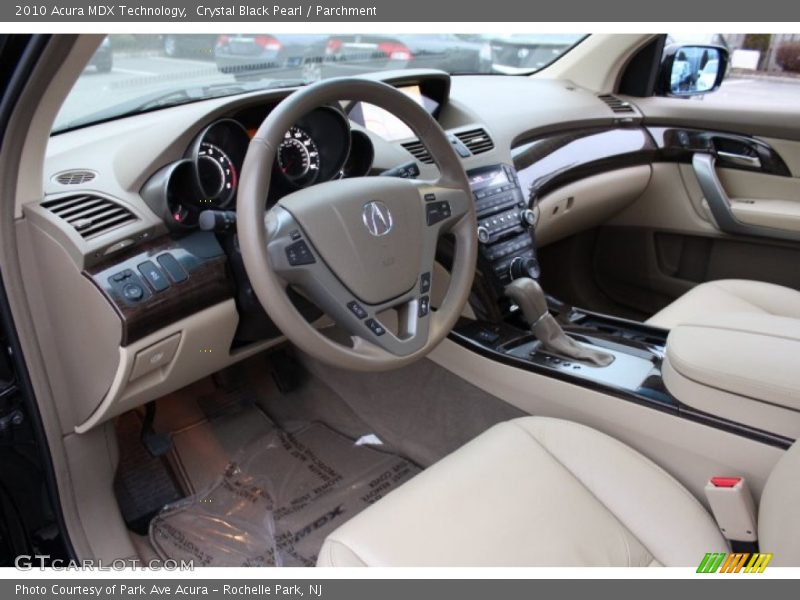 Crystal Black Pearl / Parchment 2010 Acura MDX Technology