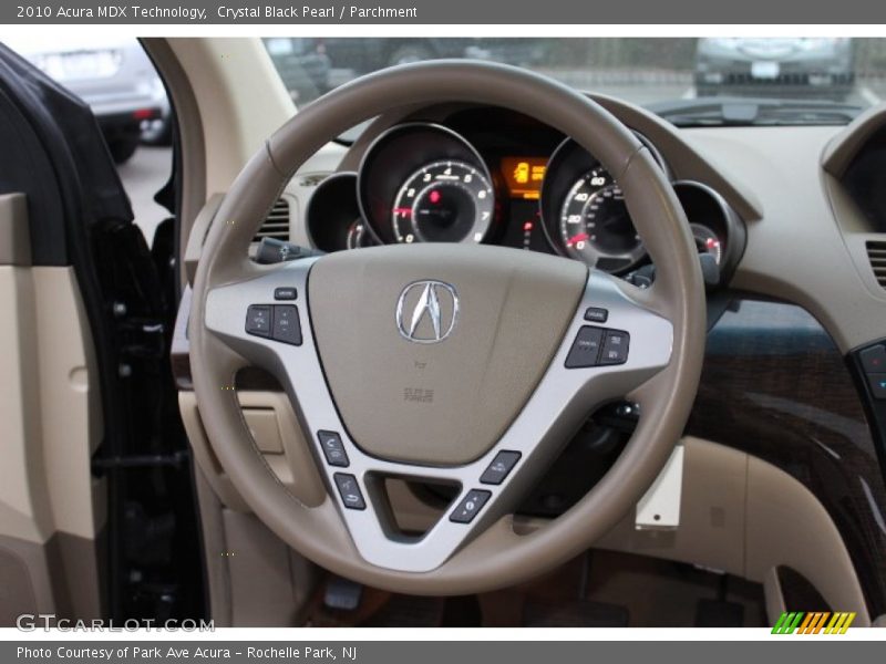 Crystal Black Pearl / Parchment 2010 Acura MDX Technology