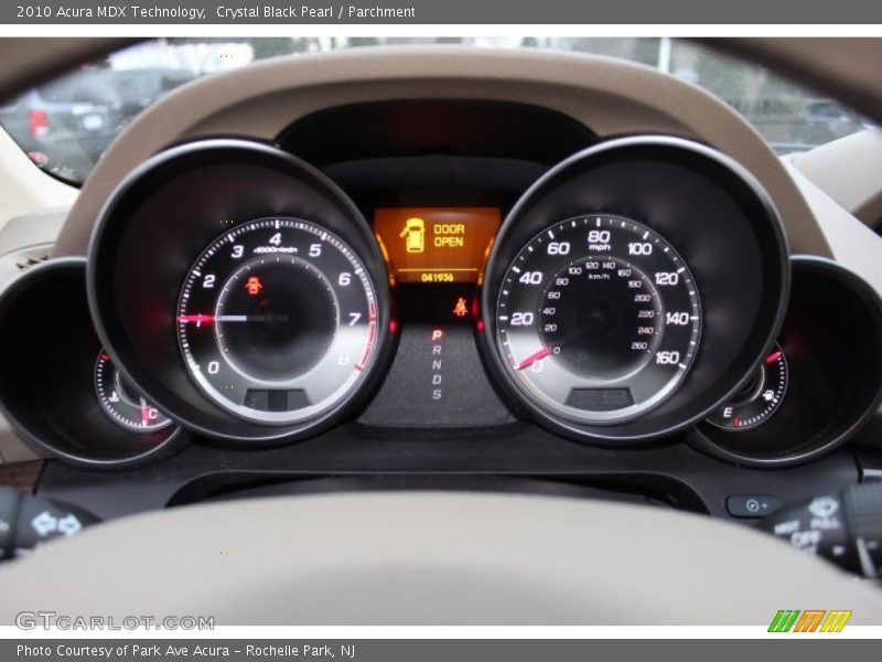Crystal Black Pearl / Parchment 2010 Acura MDX Technology