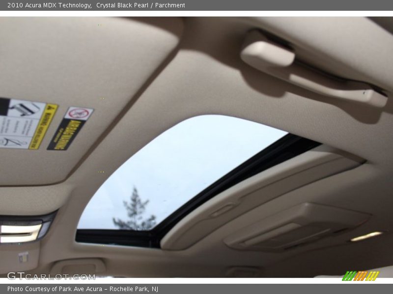 Crystal Black Pearl / Parchment 2010 Acura MDX Technology