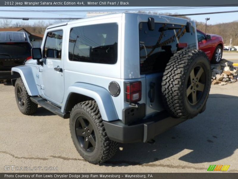 Winter Chill Pearl / Black 2012 Jeep Wrangler Sahara Arctic Edition 4x4