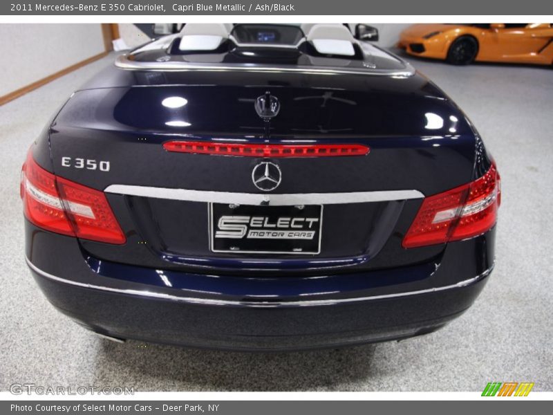 Capri Blue Metallic / Ash/Black 2011 Mercedes-Benz E 350 Cabriolet