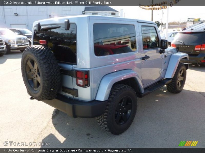 Winter Chill Pearl / Black 2012 Jeep Wrangler Sahara Arctic Edition 4x4